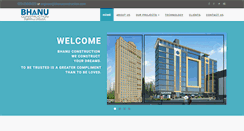 Desktop Screenshot of bhanuconstruction.com